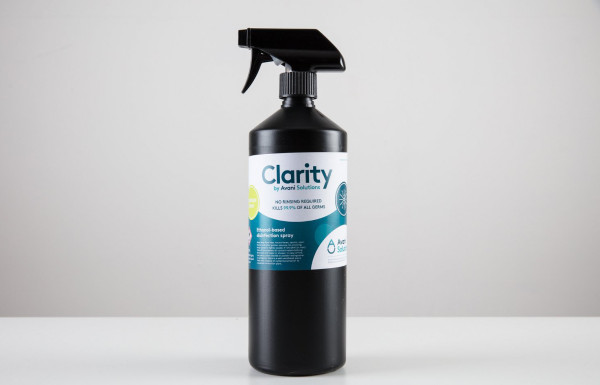 Avani Clarity 70% Alcohol Based Food-Safe Sanitiser 1 Litre Spray