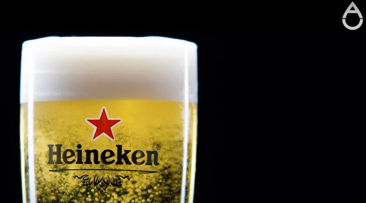 glass of heineken beer